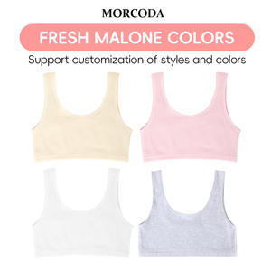Morcoda-<span class=keywords><strong>Soutien</strong></span>-<span class=keywords><strong>gorge</strong></span> en coton pour adolescentes, stock de vêtements, <span class=keywords><strong>soutien</strong></span>-<span class=keywords><strong>gorge</strong></span> de couleur unie pour adolescentes, vente en gros de sous-vêtements souples, personnalisation, <span class=keywords><strong>soutien</strong></span>-<span class=keywords><strong>gorge</strong></span> pour filles - Product Image 2