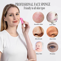 Éponge de maquillage en pulpe de bois compressée écologique de haute qualité, blanche, pour le bain et la douche, éponge nettoyante pour le visage