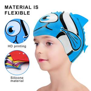 Bonnets de bain en silicone imprimés personnalisés écologiques pour enfants 100% étanches et écologiques - Product Image 2