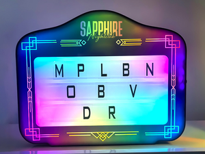 Fournitures d'usine : Panneau d'affichage lumineux LED RGB personnalisé avec logo, en acrylique, rechargeable, pour messages <span class=keywords><strong>DIY</strong></span>, idéal pour discothèques, bars et présentoirs de fête - Product Image 2