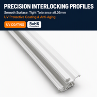 Profils extrudés personnalisés en PVC, PC, PE, PA6 avec un design moderne, longueur sur mesure pour les applications en fenêtres et en extérieur