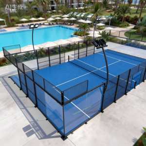 Pista <span class=keywords><strong>de</strong></span> Pádel Panorámica Personalizada, Fabricante OEM y ODM, Guía <span class=keywords><strong>de</strong></span> Instalación Gratuita, Embalaje Personalizado, Envío Global - Product Image 3