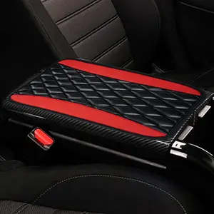 Cojín de consola central universal para coche, Funda de cuero para consola central, funda impermeable para Reposabrazos de coche