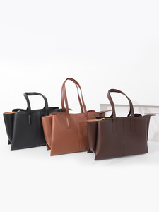 <b>Women</b> Minimalist Large Capacity Tote <b>Bag</b> Soft Leather Look Shoulder <b>Bag</b> <b>For</b> <b>Work</b> Daily Use - Product Image 1