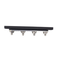 Amomd 4 voies 100A 48V DC bornier à vis barre omnibus en cuivre pour la distribution d'énergie pièces de modification de véhicule