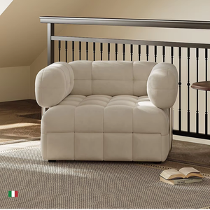 Canapé-lit multifonctionnel de style crème, chaise longue pour petit appartement, balcon, détente, salon, canapés - Product Image 2