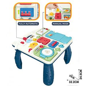 Tablero de Actividades Montessori y Mesa de Actividades: Juguete de Aprendizaje para Bebés de Plástico con Luces, Música y Funciones <span class=keywords><strong>a</strong></span> Pilas - Product Image 1