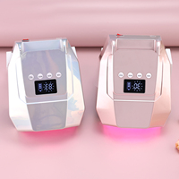 Lampe UV portable sans fil 98W Pro au design tendance pour ongles en gel, avec capteur automatique, batterie Li-ion rechargeable et réglages de minuterie puissants