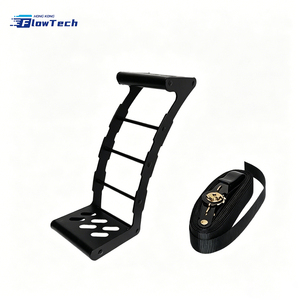 Foldable Universal Spare Wheel Step <b>Ladder</b> for Truck SUV RV Adjustable Tire Climbing Rack Heavy Duty Steel with Anti Slip Design - Product Image 2
