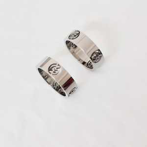 Anillo personalizado de acero inoxidable para mujer, sortija de Adinkra Gye Nyame Ghanaian, joyería gratis con símbolo africano - Product Image 4