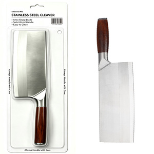 Cuchillos de cocina chinos de acero inoxidable de alta calidad, profesionales y aptos para uso alimentario, cuchillos chinos para cortar carne. - Product Image 1