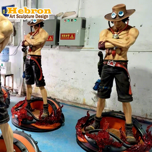 Figurines d'action en résine de haute qualité grandeur nature One Piece Zoro <span class=keywords><strong>Luffy</strong></span> <span class=keywords><strong>Ace</strong></span>, sculpture, <span class=keywords><strong>figurine</strong></span> One Piece, statue, décoration d'intérieur - Product Image 1