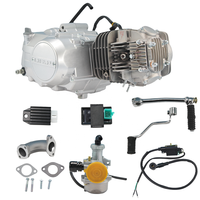 LIFAN 125cc 4 Stroke Horizontal Engine Motor Kit, Air-Cooled Manual Clutch Electric Kick Start Lifan125 Complete Engine Set