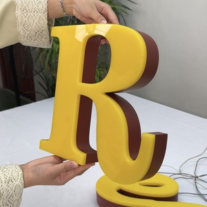 Panneau publicitaire LED 3D personnalisé en acrylique pour extérieur/intérieur, à fixer au mur, avec plusieurs couleurs pour les bureaux et les magasins - Product Image 6