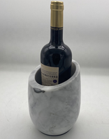 Seau à glace en marbre design moderne maison jardin refroidisseur de vin/refroidisseur de bouteilles pour les fêtes nouveauté du fournisseur en gros