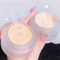 Crème de fond de teint hydratante et éclaircissante Gege Bear, couvrance totale, convient à tous les types de peau, maquillage du visage, couvre les cernes, l'acné, base de crème