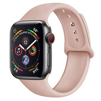 Bracelet de sport pour Apple Watch Bracelet en silicone souple Bracelets de remplacement pour IWatch Series 10/9/87/6/5/4/3/2/SE 42mm 46mm
