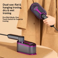 1200W, réservoir d'eau de 270 ml, 180 °   Fer à vapeur portable intelligent à poignée rotative avec contrôle de la température pour la maison et les voyages, 3 modes de vapeur