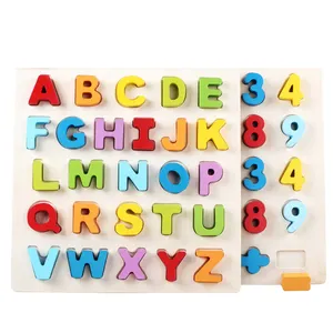 alphabet gehirn teaser Suppliers-Chinesische Großhandels lieferanten Kaufen Sie direkt aus China Factory Holz nummern und Buchstaben Hand Alphabet Puzzle