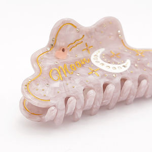 Jiayu คลิปเมฆประดับเพชรขนาด10ซม. แบบสั่งทำชุดแสงจันทร์กิ๊บติดผมแนวโรแมนติกคลิปหนีบผมสไตล์เกาหลีสัมผัสขั้นสูง - Product Image 3