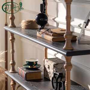 Estantería de estilo vintage The Seventh Day, estantería de exhibición de varios niveles para sala de estar o estudio - Product Image 3