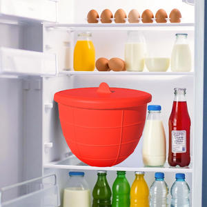 Rivestimenti in Silicone per Ciotole per Mixer <span class=keywords><strong>KitchenAid</strong></span> da 5 Qt, 3 Rivestimenti con Coperchi, Nero/Bianco/Rosso - Product Image 3