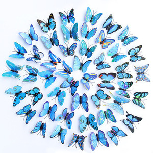 Adesivi Murali 3D a Forma di Farfalla Realistici con LED per Decorazioni Murali <span class=keywords><strong>e</strong></span> Matrimoni - Product Image 2