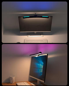 Oyun <span class=keywords><strong>RGB</strong></span> Monitör Işık Çubuğu LED Ekran Ortam Arka Aydınlatması Dokunmatik Kontrol Beyaz DIY Bilgisayar PC Masa Kurulumu - Product Image 1