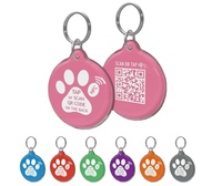 Hot Sale Custom ized Silikon Pet Tag Einzigartiger QR-Code NFC Dog Tag Multi-Color für Haustier