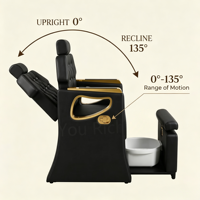 Fauteuil de pédicure professionnel certifié pour salon, avec logo personnalisé, table de bain de pieds, mobilier de beauté, vente en gros, exportation
