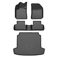 Tapis de sol complets en TPE de luxe sur mesure, imperméables, épaisseur 3 mm, pour Peugeot Partner Tepee Defender 308 408