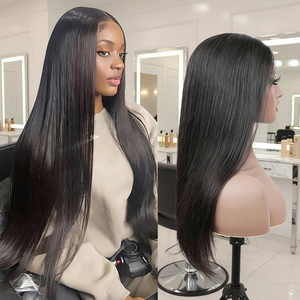 プラチナブロンド ロング フルレース HD オプション ハニーブロンド アッシュブロンド チョコレートブラウン ミックスカラー 小さいサイズと大きいサイズのキャップ - Product Image 5