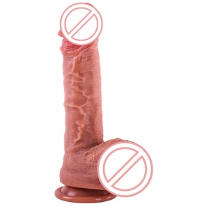 Dildo électrique marron <span class=keywords><strong>de</strong></span> simulation <span class=keywords><strong>de</strong></span> masturbation féminine avec chauffage et vibration, jouet sexuel pour adultes pour femmes - BJD-E019 - Product Image 2