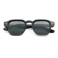 Vente en gros, Nouveau design d'usine, Lunettes de soleil rétro vintage carrées à monture intégrale, Luxe, Tendance, Mode, Logo personnalisé, Protection UV400, Confortables