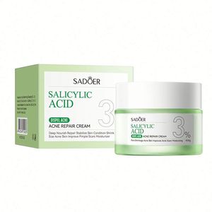 Crème visage à l'acide salicylique Sadoer, marque privée, pour éliminer les boutons, réparer la peau, resserrer les pores, soin du visage pour <span class=keywords><strong>peaux</strong></span> <span class=keywords><strong>grasses</strong></span> - Product Image 5