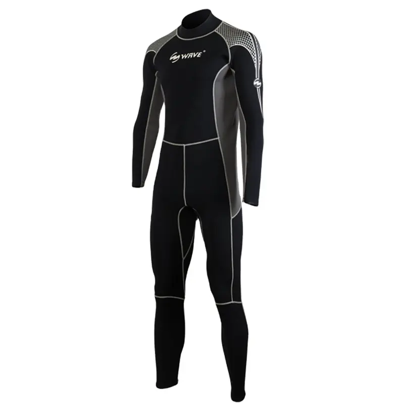 Sóng người đàn ông đầy đủ cơ thể lặn phù hợp với Scuba lặn thiết bị Neoprene Wetsuit cao su lặn phù hợp với