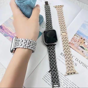 Correa de reloj inteligente Upro Luxury Shiny Diamonds Metal para Apple Watch, compatible con iWatch 8 7 6 5, para mujer. - Product Image 6