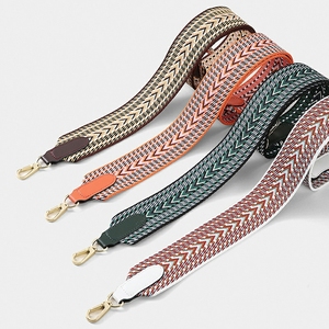 工場在庫 38mm 5cm厚 矢印柄 ショルダーバッグベルト ジャカードポリエステルバッグストラップ ウェビング - Product Image 1