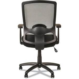 Chaise ergonomique à dossier haut pivotante/inclinable Alera Etros Series, avec appui-tête réglable, design contemporain, en tissu et maille d'aluminium - Product Image 3