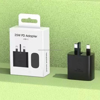 Usine En Gros UK Plug Chargeur 25W USB C Adaptateur De Charge Super Rapide PD WALL Chargeur pour Samsung Galaxy S25 S24 ultra S23 A71