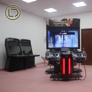 ห้องเกม LeaderDream หยอดเหรียญบ้านผีของ Dead 4 อาเขตรุ่นเครื่องเกมยิงปืนจําลองคู่ - Product Image 6