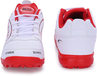 Chaussures de sport pour hommes rouge et blanc, légères, respirantes, pour le cricket, la course à pied, confortables, antidérapantes, pour l'entraînement quotidien