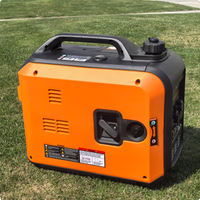 YHS Kleiner Benzin-Generator Elektrischer Start für Zuhause 5000W 5kW Mini Tragbarer Inverter Super Leise 50Hz ATS