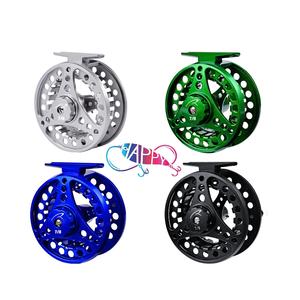 Rueda de pesca con mosca al por mayor 3/4 5/6 7/8 WT carrete de pesca con mosca de aluminio Carrete con mosca CNC máquina cortada cenador grande fundición a presión - Product Image 1