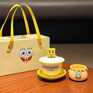 Juego de Té de Cerámica de Bob Esponja y Patricio, Caja de Regalo, Regalo de Inauguración de Casa, Regalo de Cumpleaños - Product Image 3