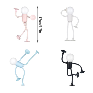 Wholesale Cute Cartoon Sportsman Smart Home <b>Night</b> <b>Light</b> Mini Portable <b>Bulb</b> Lamp Suction Cup Bendable Desk for Tabletop Shelves - Product Image 2
