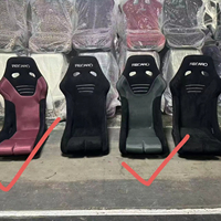 Sièges baquet de course universels en cuir PVC de haute qualité pour simulateur de jeu, réglables, avec éléments en carbone