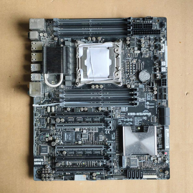 Used Original X99-WS/IPMI Server Motherboard LGA2011-3 Xeon E5 V3 V4 8 DDR4 Slot IPMI BMC Remote KVM PCIe3.0