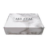 Boîte d'expédition en carton ondulé avec logo personnalisé Finition mate Impression holographique Chapeau Chaussures Sous-vêtements Chaussettes Emballage Feuille