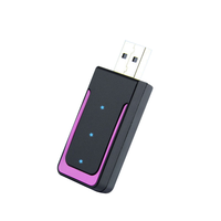 Adaptateur sans fil 2-en-1 pour CarPlay et Android Auto : Convertissez le CarPlay filaire en sans fil, Plug and Play, USB, Mini LED, Boîtier AI